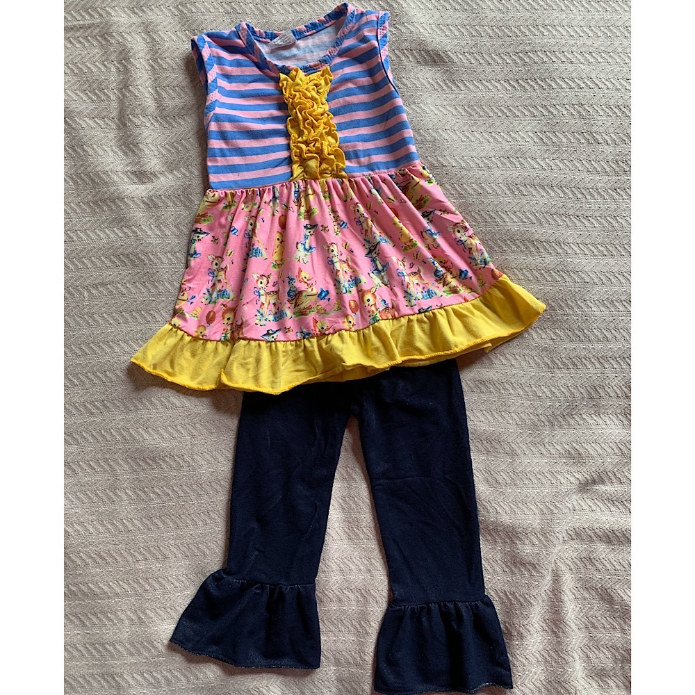 ✨Boutique Animal Ruffle Outfit